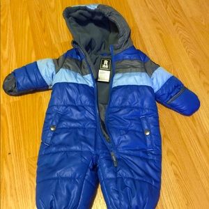 Baby Blue/Grey Snowsuit